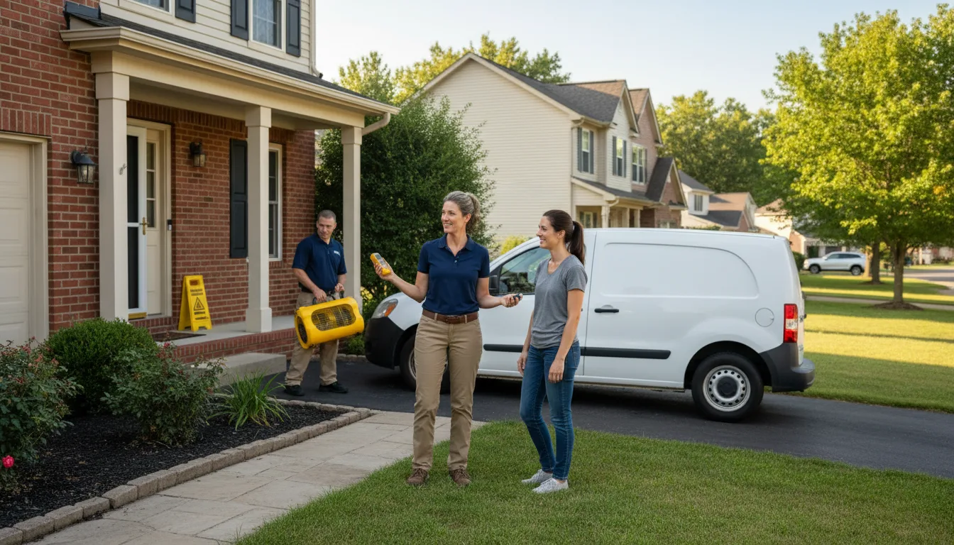 Residential water damage restoration in Elwood, IN